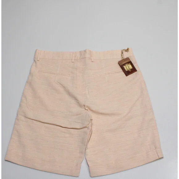 Italo Ferretti NWT Chino / Bermuda Shorts Size L Light Orange Cotton & Linen
